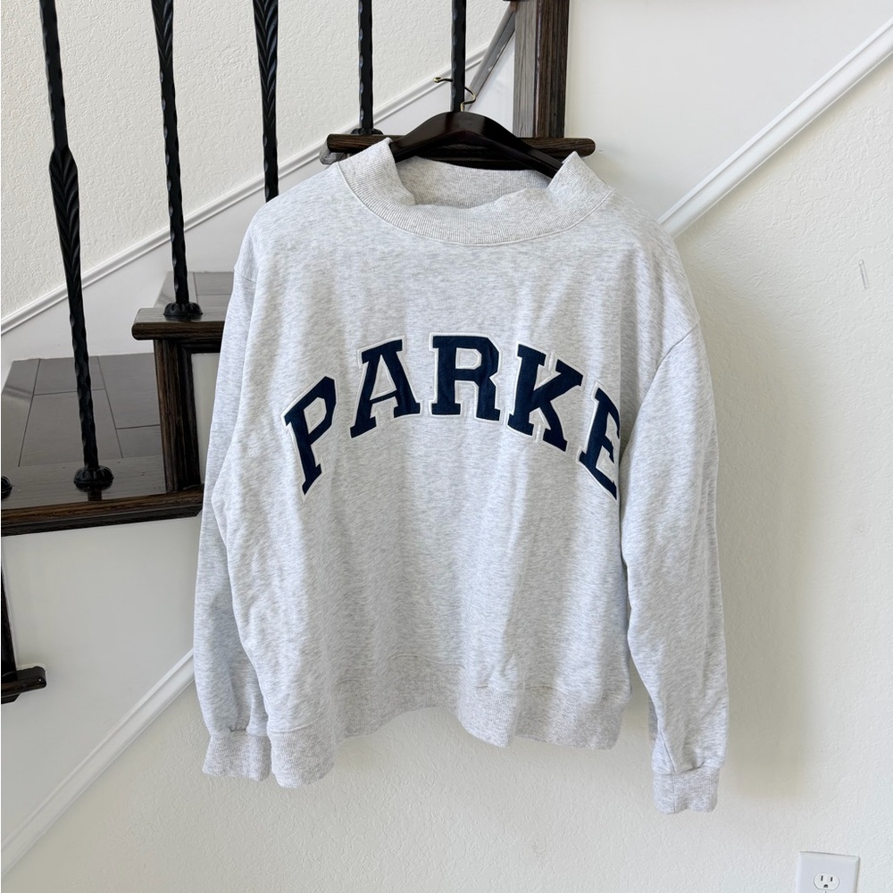 PARKE Mockneck Varsity Sweatshirt - Size L/ XL